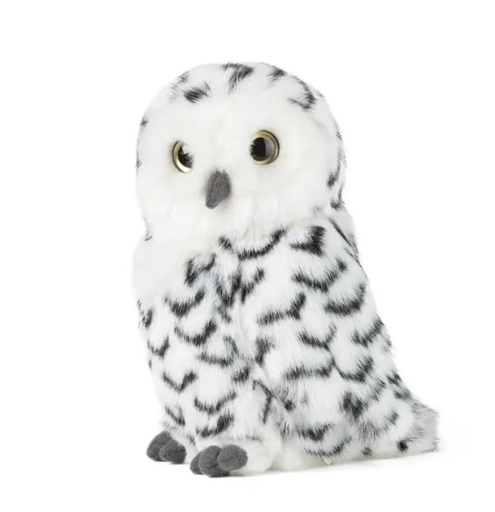 Living Nature Knuffel Sneeuwuil met Draaiend Hoofd