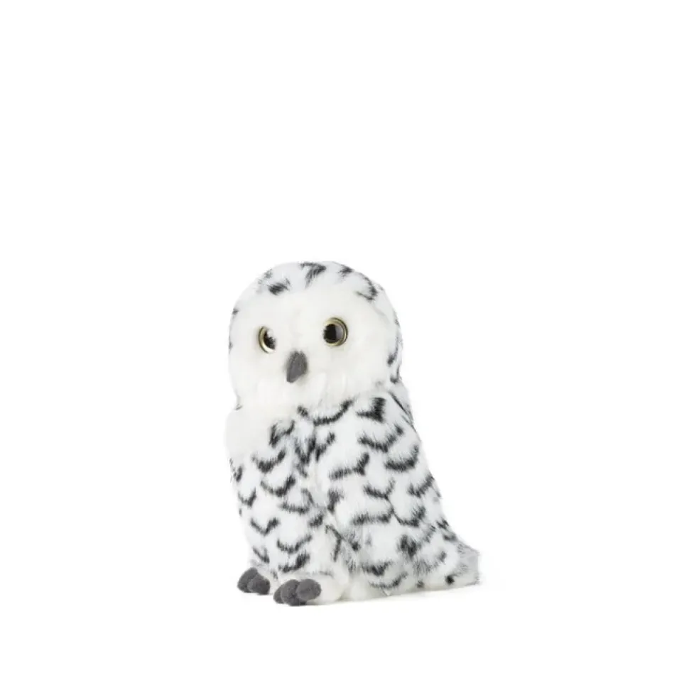 Living Nature Knuffel Sneeuwuil met Draaiend Hoofd