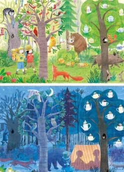 Londji Puzzel Night&Day in the Forest 54 pcs