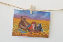 Lotte Drouen Ansichtkaart Tulpenvelden