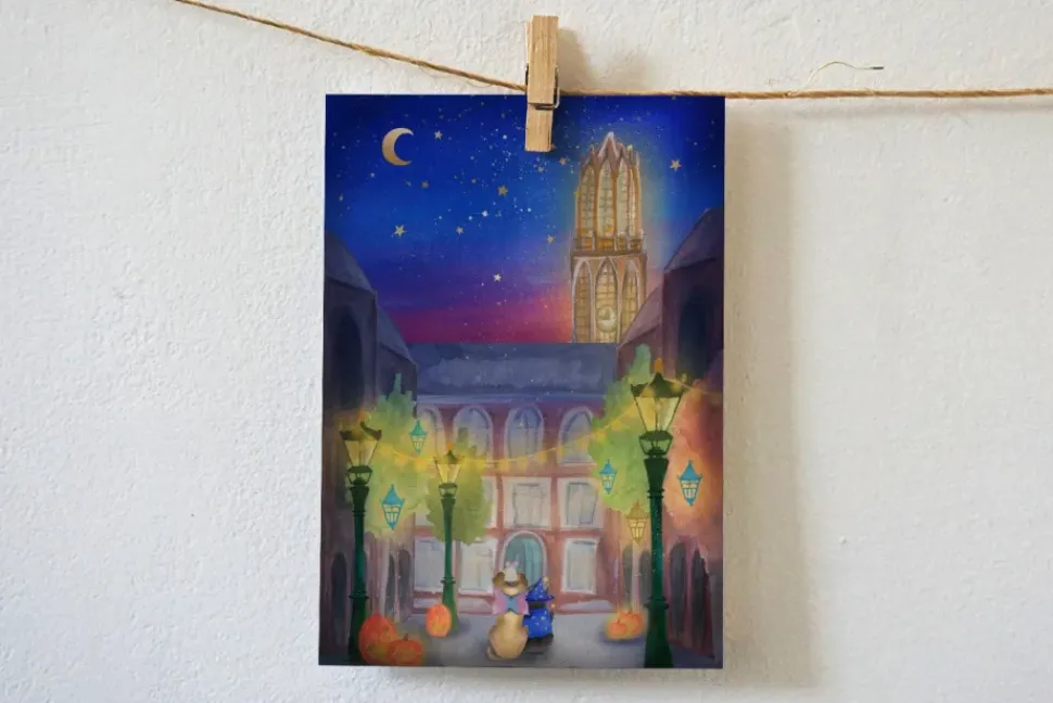 Lotte Drouen Ansichtkaart Halloween in Utrecht