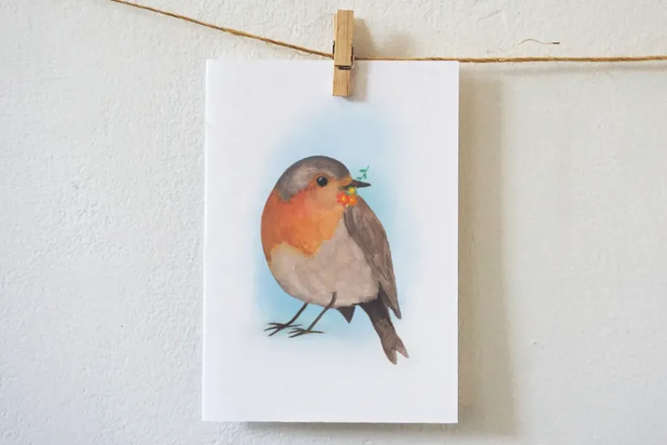 Lotte Drouen Ansichtkaart Pompoen zoeken