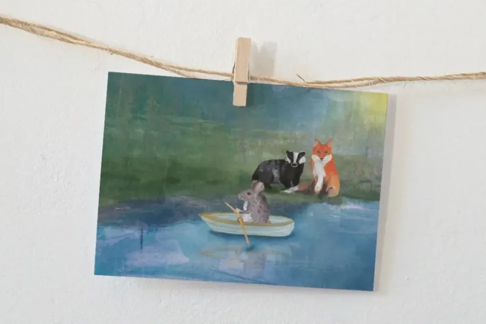 Lotte Drouen Ansichtkaart Je kunt het vogel!