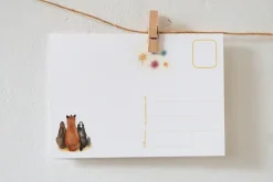 Lotte Drouen Ansichtkaart Hiep hiep hoera ooievaar