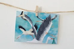 Lotte Drouen Ansichtkaart Bootje varen