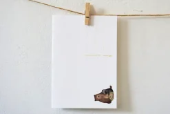 Lotte Drouen Ansichtkaart Beer, das en vos bedankt!