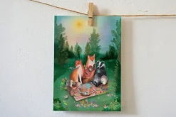 Lotte Drouen Ansichtkaart Fruit plukken