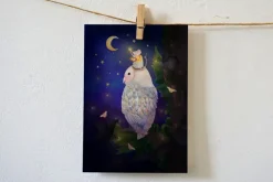 Lotte Drouen Ansichtkaart Sterren ophangen in de nacht