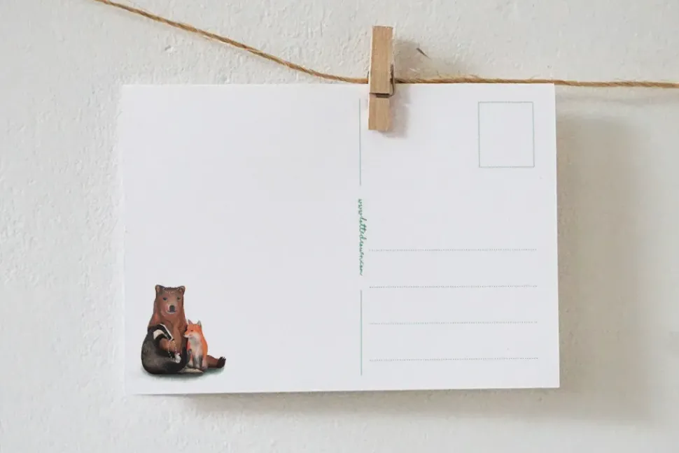 Lotte Drouen Ansichtkaart Bloemenketting Maken