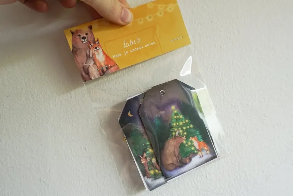 Lotte Drouen Cadeaulabelset Kerst