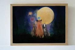 Lotte Drouen Poster Kleurrijke Nacht A3