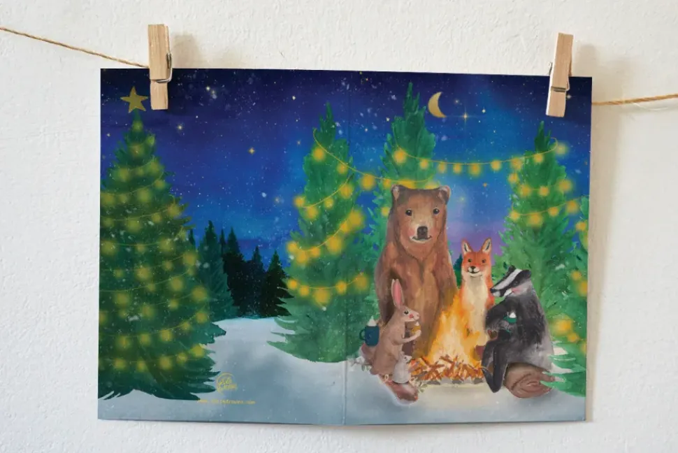 Lotte Drouen Wenskaart Chocomelk Drinken