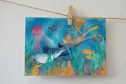 Lotte Drouen Wenskaart Lief Gezin met Vosjes