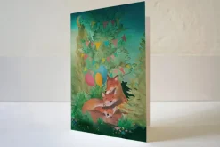 Lotte Drouen Wenskaart met Foliedruk Sterren Ophangen