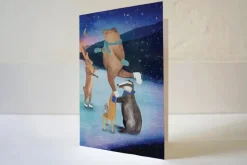 Lotte Drouen Wenskaart Schaatsen