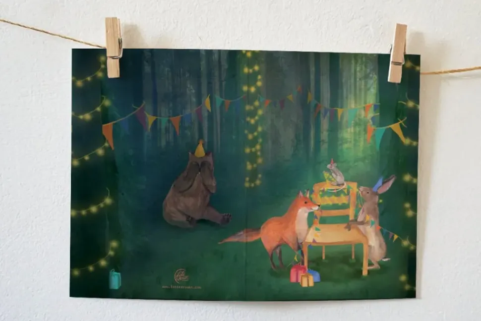 Lotte Drouen Wenskaart Stoel Versieren