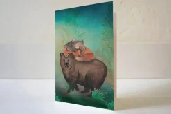 Lotte Drouen Wenskaart Stapeldieren