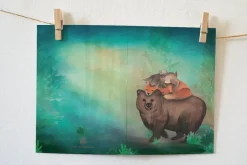 Lotte Drouen Wenskaart Stapeldieren