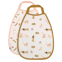 Lässig Babyslabbetje Medium Little Mateys Spicy Orange 2pcs