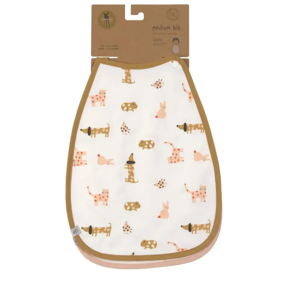 Lässig Babyslabbetje Medium Little Mateys Spicy Orange 2pcs