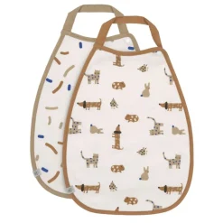 Lässig Babyslabbetje Medium Little Mateys Royal Blue