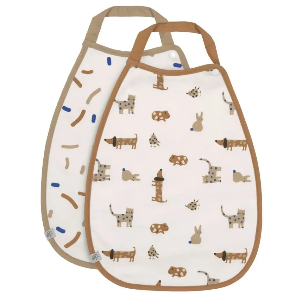 Lässig Babyslabbetje Medium Little Mateys Royal Blue