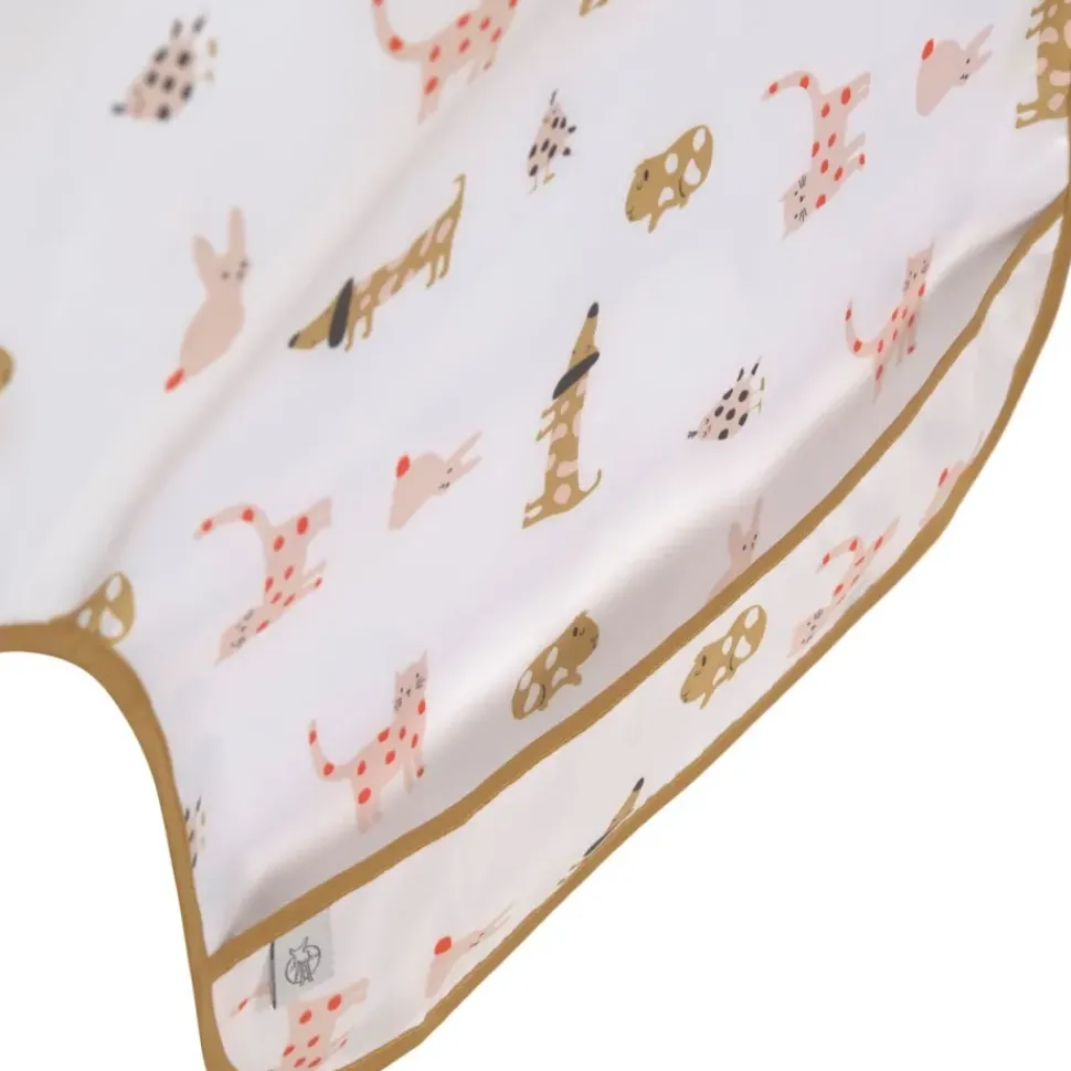 Lässig Babyslabbetje met Mouwen Little Mateys Spicy Orange