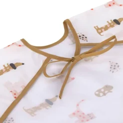 Lässig Babyslabbetje met Mouwen Little Mateys Spicy Orange