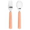 Lässig Kinderbestek Set Vork en Lepel Abrikoos