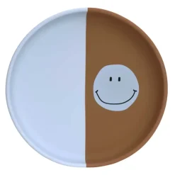 Lässig Kinderbord Siliconen Happy Rascals Smile Sky Blue