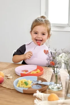 Lässig Kinderbord Siliconen Happy Rascals Hart Lavendel