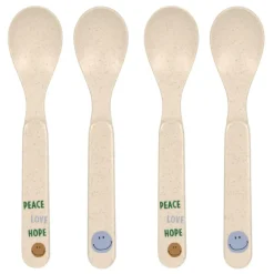 Lässig Kinderlepels Happy Rascals Smile Sky Blue Set 4-delig