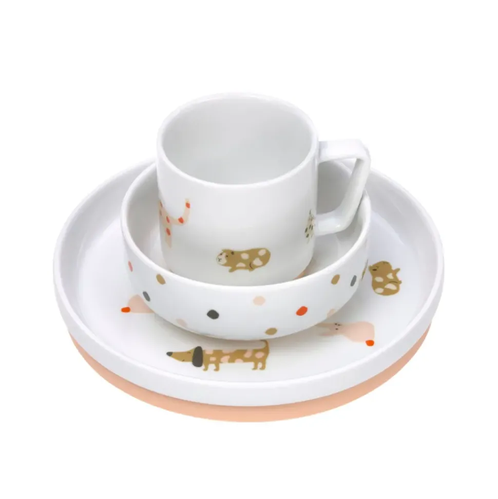 Lässig Kinderservies Porselein Spicey Orange set 3-delig