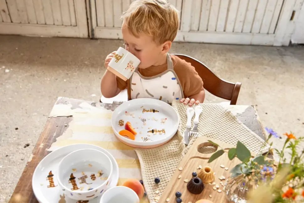 Lässig Kinderservies Porselein Spicey Orange set 3-delig