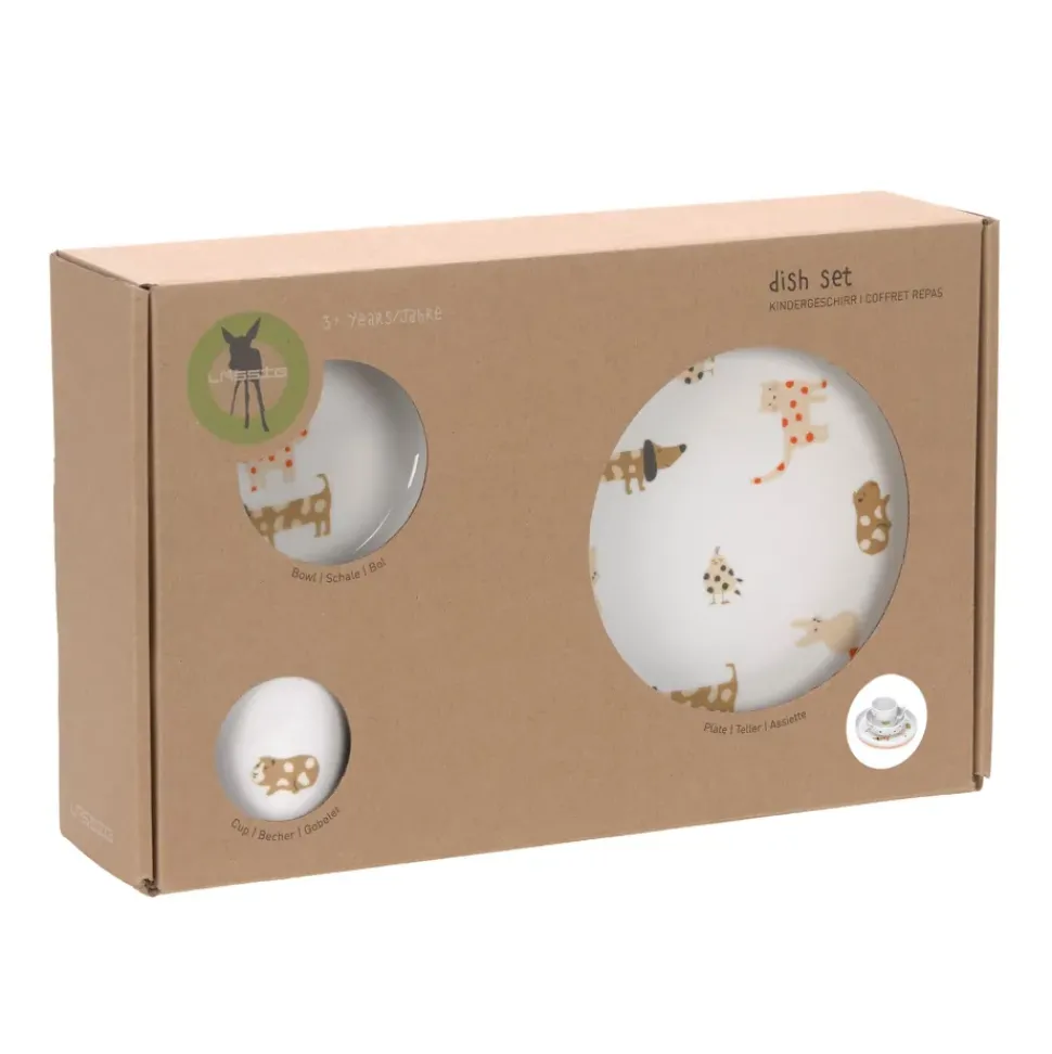 Lässig Kinderservies Porselein Spicey Orange set 3-delig