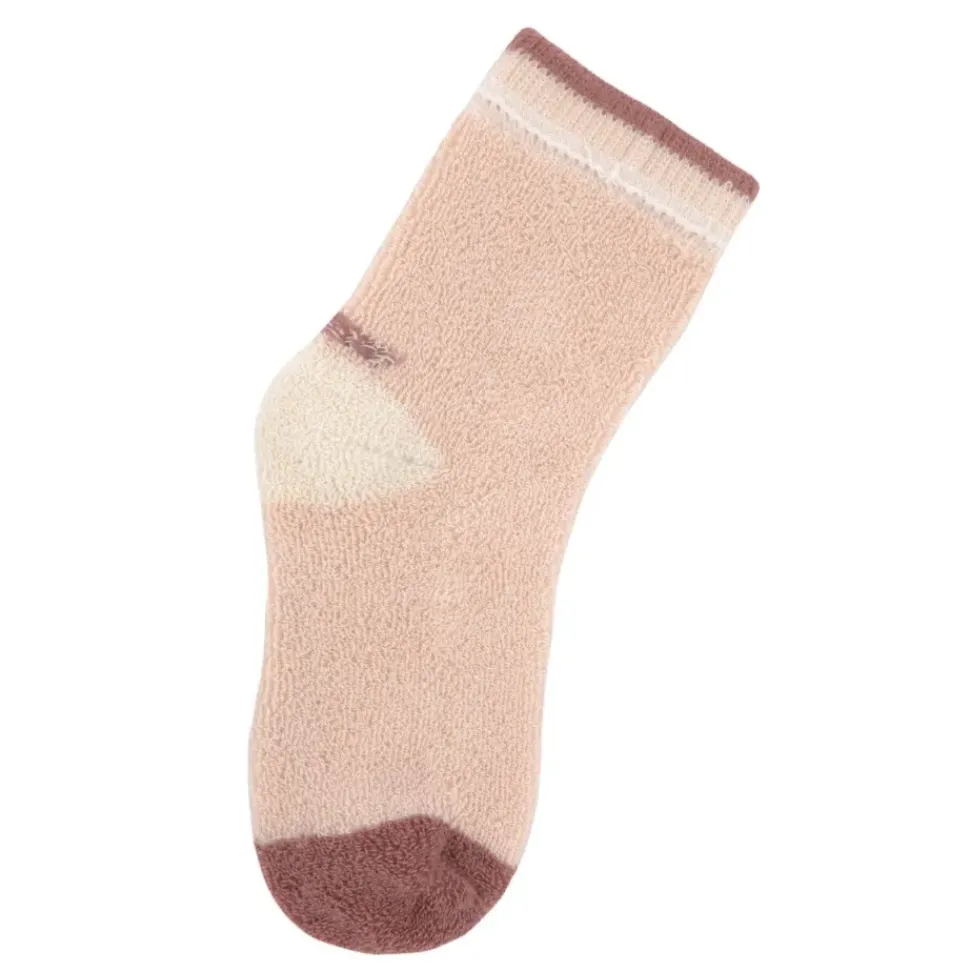 Lässig Kindersokjes Anti-Slip Offwhite/Powder Pink Set 2-delig