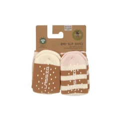 Lässig Kindersokjes V-Master Anti-Slip Powder Pink Caramel Set 2-delig