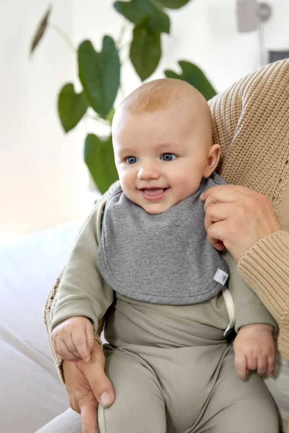 Lässig Newborn Slab GOTS Dark Grey/Light Grey/Nature