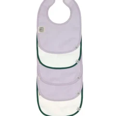 Lässig Slabbetjes Happy Rascals Hart Lavendel Set 5-delig