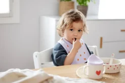 Lässig Slabbetjes Happy Rascals Hart Lavendel Set 5-delig