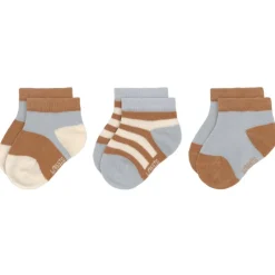 Lässig Sneaker Kindersokjes Light Blue Caramel Set 3-delig