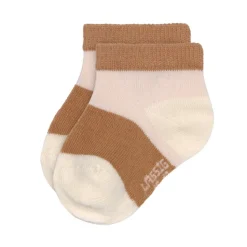 Lässig Sneaker Kindersokjes Powder Pink/Caramel Set 3-delig