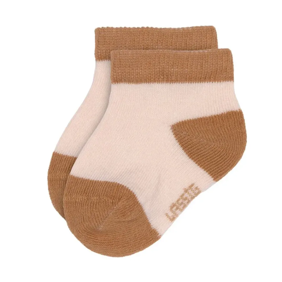 Lässig Sneaker Kindersokjes Powder Pink/Caramel Set 3-delig