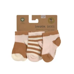 Lässig Sneaker Kindersokjes Powder Pink/Caramel Set 3-delig
