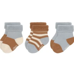 Lässig Terry Kindersokjes Light Blue Caramel Set 3-delig