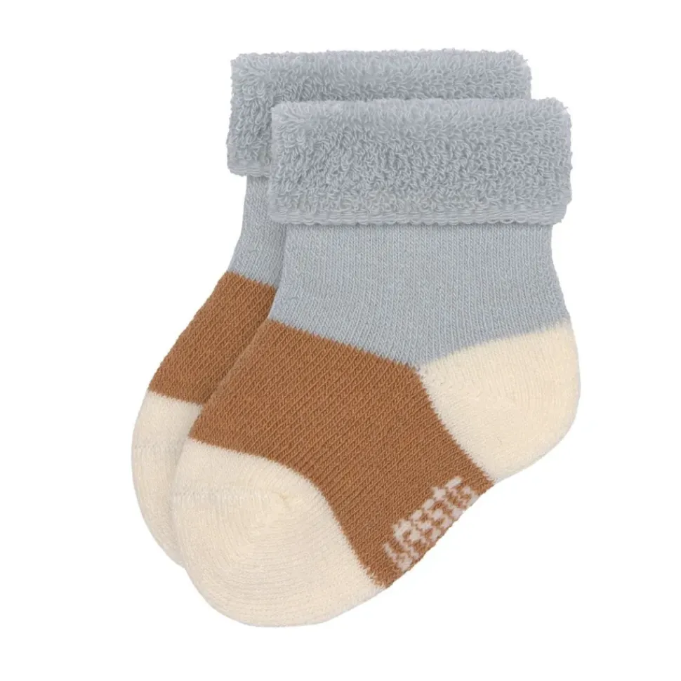 Lässig Terry Kindersokjes Light Blue Caramel Set 3-delig
