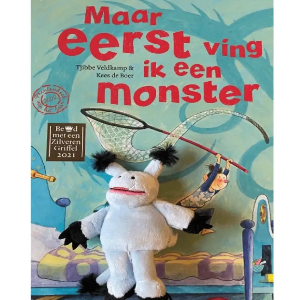 Maar eerst ving ik een monster met vingerpopje