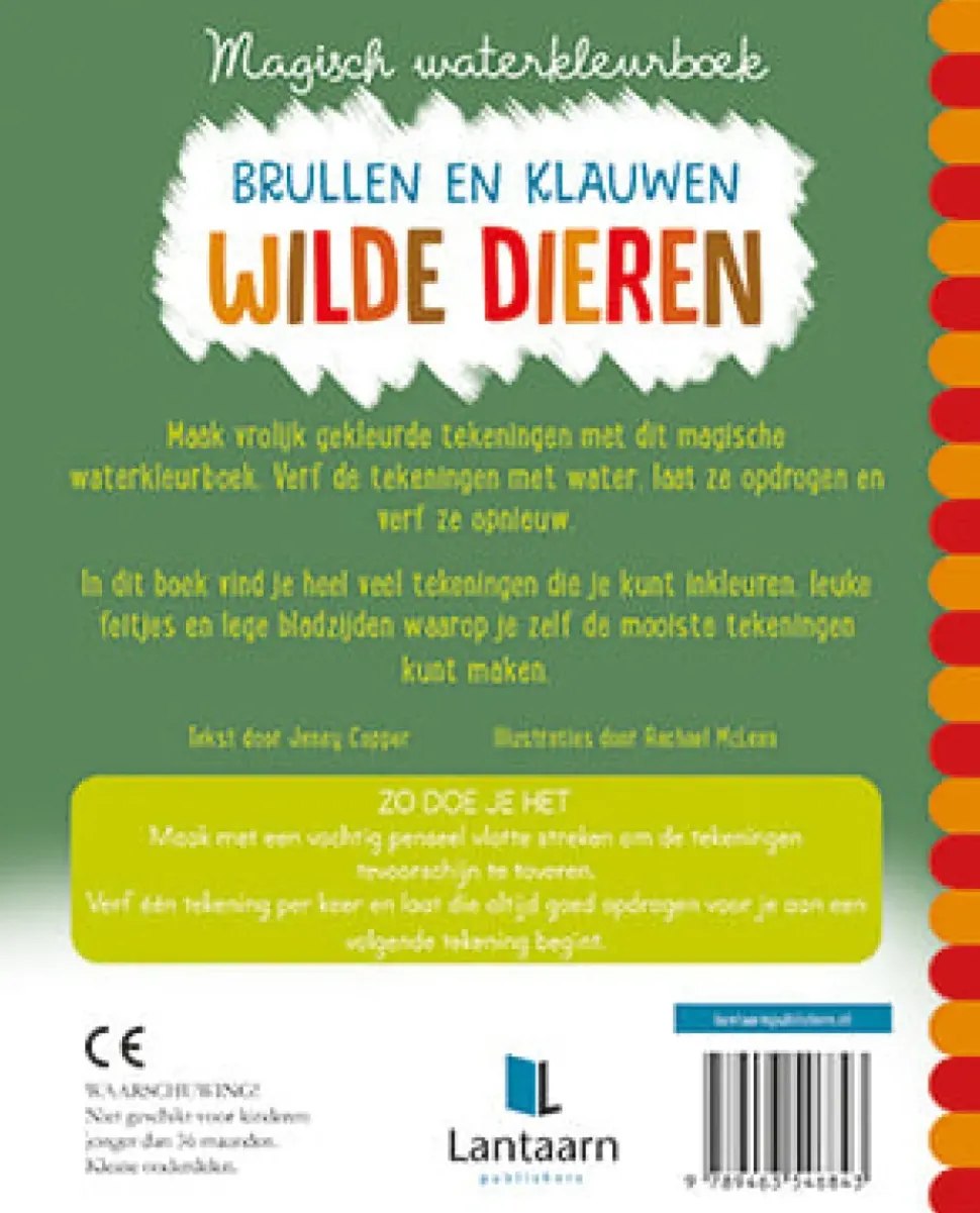 Magisch waterkleurboek - Wilde dieren