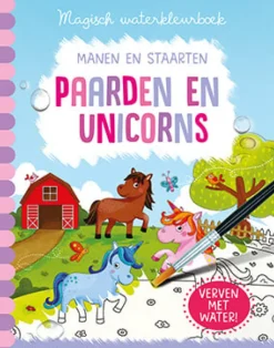 Magisch waterkleurboek Paarden en Unicorns