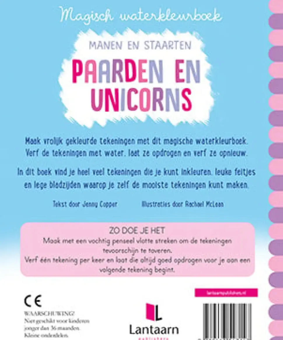 Magisch waterkleurboek Paarden en Unicorns